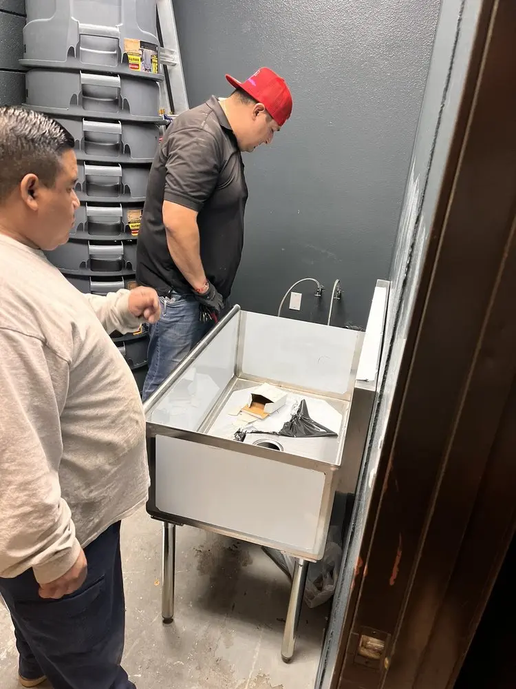 Commercial plumbing and sink installation in Kenland